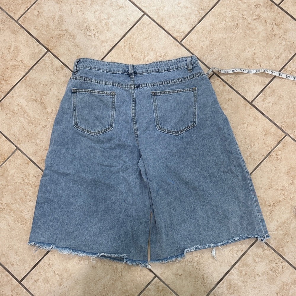 Denim Distressed Women Shorts - Picture 2 of 5